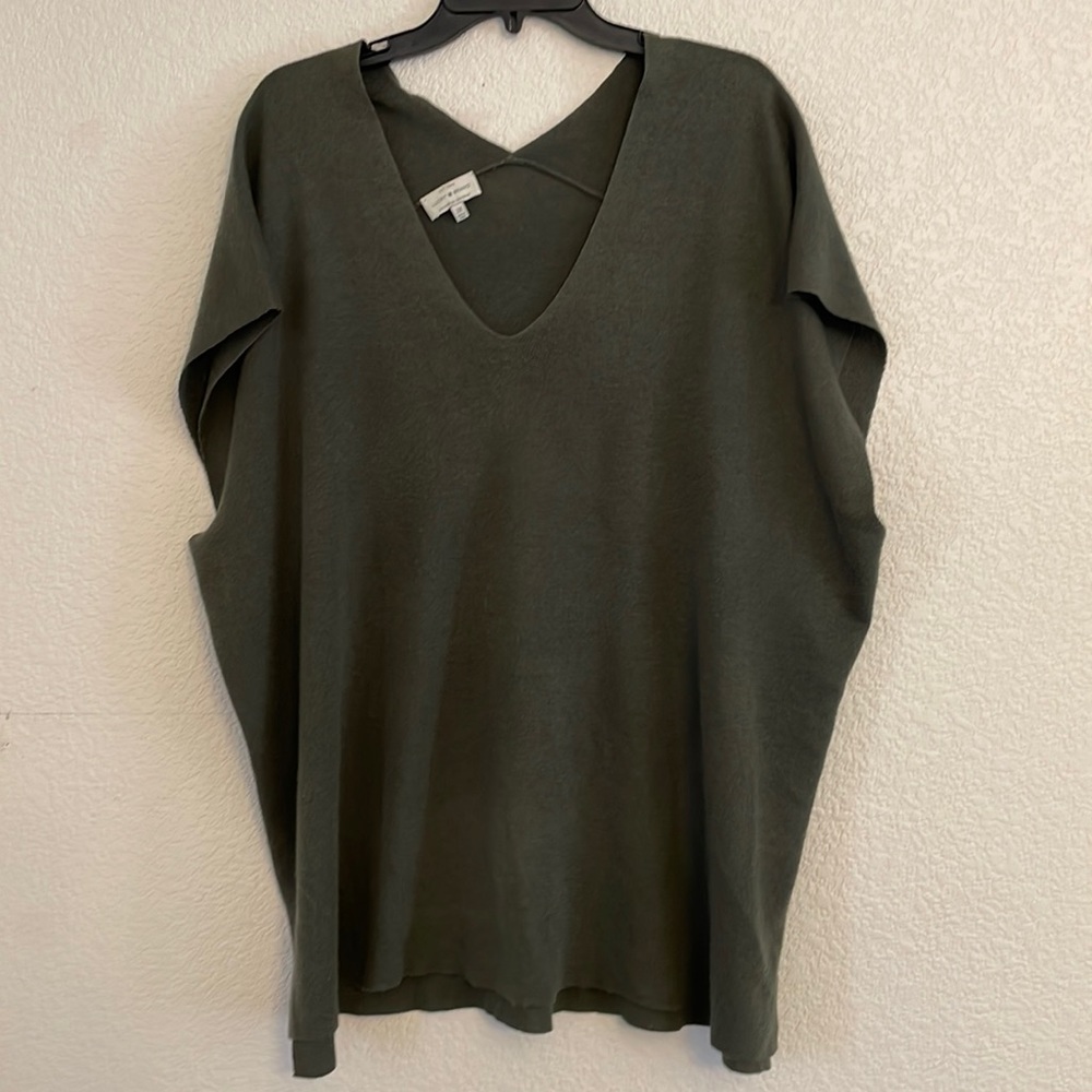 Lucky Brand Dark Green Knit Top 2X
